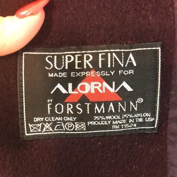 Alorna Woman by Forstmann Vintage Coat Superfina Wool Blend Plus Size 18 - Picture 9 of 9